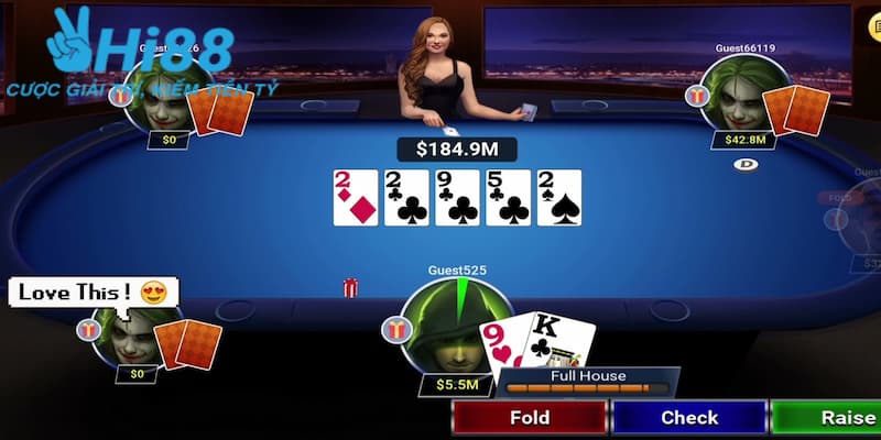 Luật chơi poker online tiền thật cơ bản