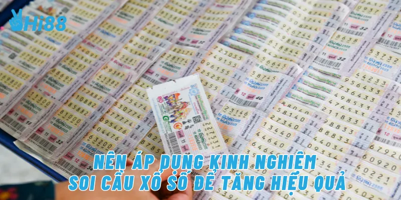 Nên áp dụng kinh nghiệm soi cầu xổ số để tăng hiệu quả