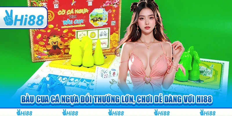 Bầu Cua Cá Ngựa Đổi Thưởng Lớn, Chơi Dễ Dàng Với Hi88